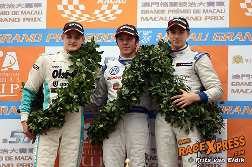 De Macau-toppers Vernay, Ericsson, Mortara en Bottas aan het woord